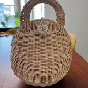 Cult Gaia Rattan Clutch